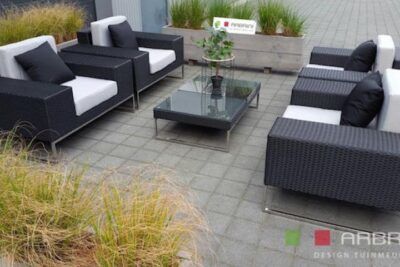 Lounge-Sessel Set Lineo Schwarz
