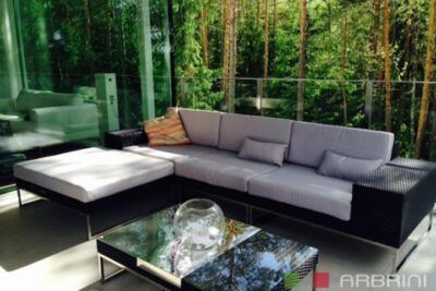 Loungeset Lineo Schwarz 3 Meter