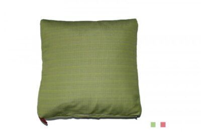 Zierkissen 40 x 40 Limettengrün/braun gestreift
